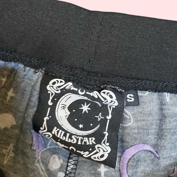 Killstar Batty Black Purple Moon AOP Jogger Lounge Pajama Pants Size Small - Picture 4 of 7